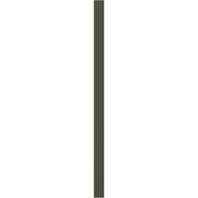 Mexen Strio 02 lamele ścienne ryflowane 280 x 14,5 cm (2szt), olive - S120-280-02-325