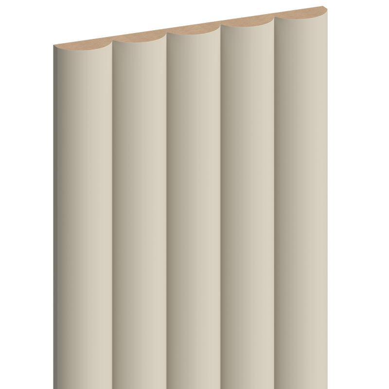 Mexen Strio 02 lamele ścienne ryflowane 280 x 14,5 cm (2szt), vanilla - S120-280-02-327