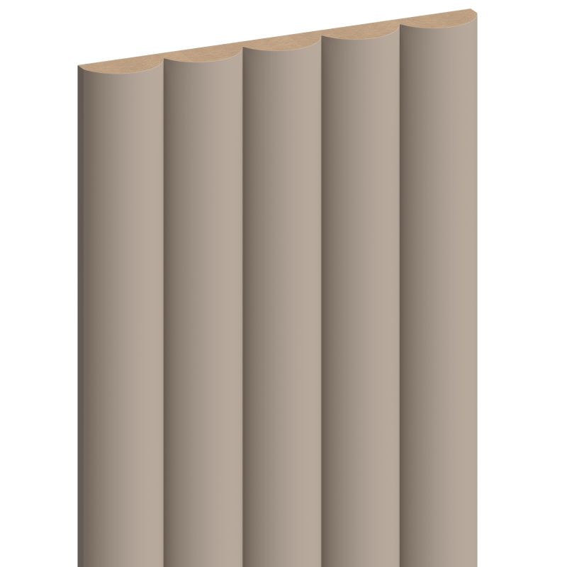 Mexen Strio 02 lamele ścienne ryflowane 280 x 14,5 cm (2szt), taupe - S120-280-02-328
