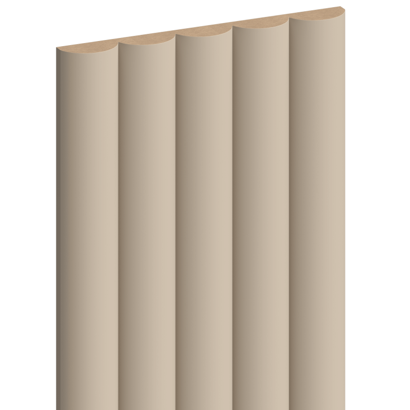 Mexen Strio 02 lamele ścienne ryflowane 280 x 14,5 cm (2szt), latte - S120-280-02-329