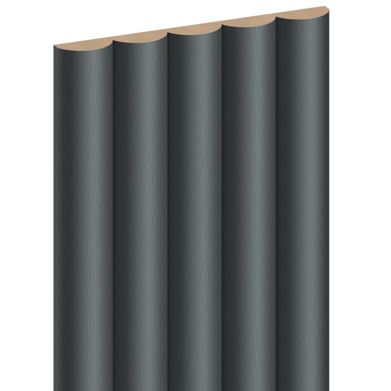 Mexen Strio 02 lamele ścienne ryflowane 280 x 14,5 cm (2szt), metal anthracite - S120-280-02-352