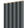 Mexen Strio 02 lamele ścienne ryflowane 280 x 14,5 cm (2szt), metal anthracite - S120-280-02-352