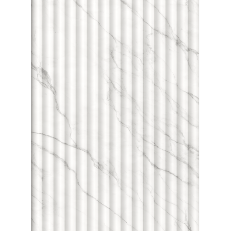Mexen Strio 02 lamele ścienne ryflowane 280 x 14,5 cm (2szt), carrara white - S120-280-02-390