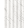Mexen Strio 02 lamele ścienne ryflowane 280 x 14,5 cm (2szt), carrara white - S120-280-02-390
