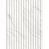 Mexen Strio 02 lamele ścienne ryflowane 280 x 14,5 cm (2szt), carrara white - S120-280-02-391