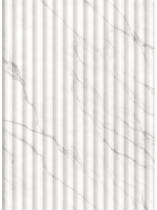 Mexen Strio 02 lamele ścienne ryflowane 280 x 14,5 cm (2szt), carrara white - S120-280-02-390