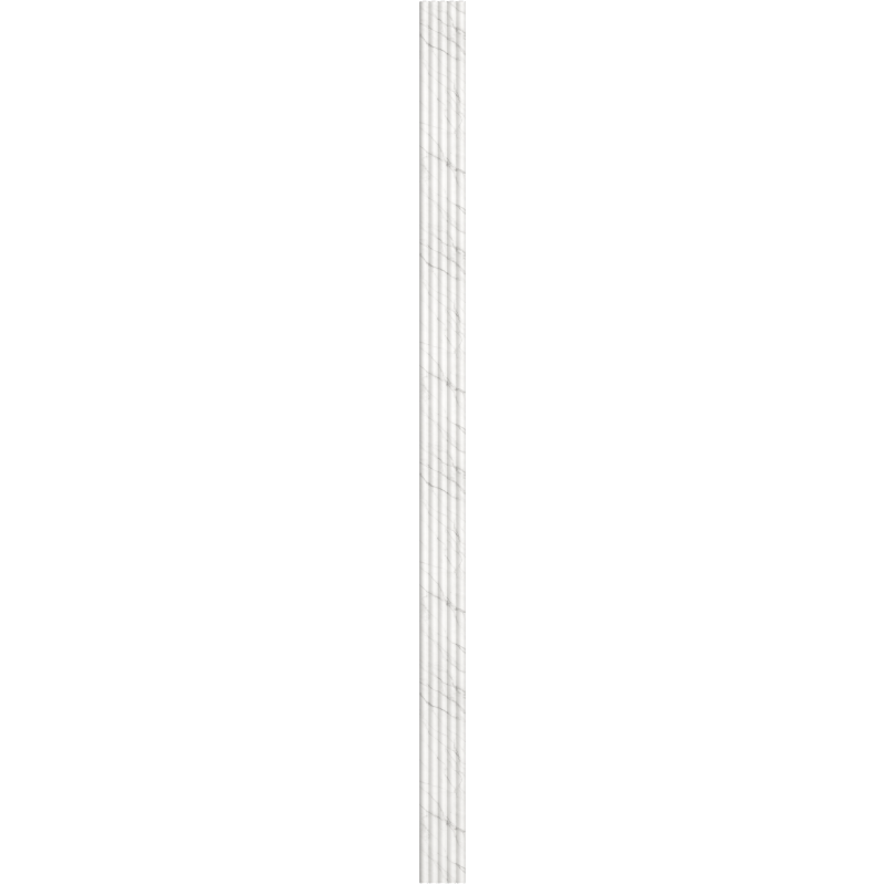 Mexen Strio 02 lamele ścienne ryflowane 280 x 14,5 cm (2szt), carrara white - S120-280-02-391