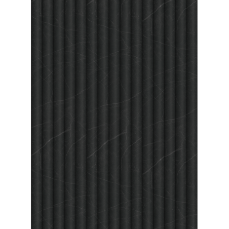 Mexen Strio 02 lamele ścienne ryflowane 280 x 14,5 cm (2szt), nero marquina - S120-280-02-392