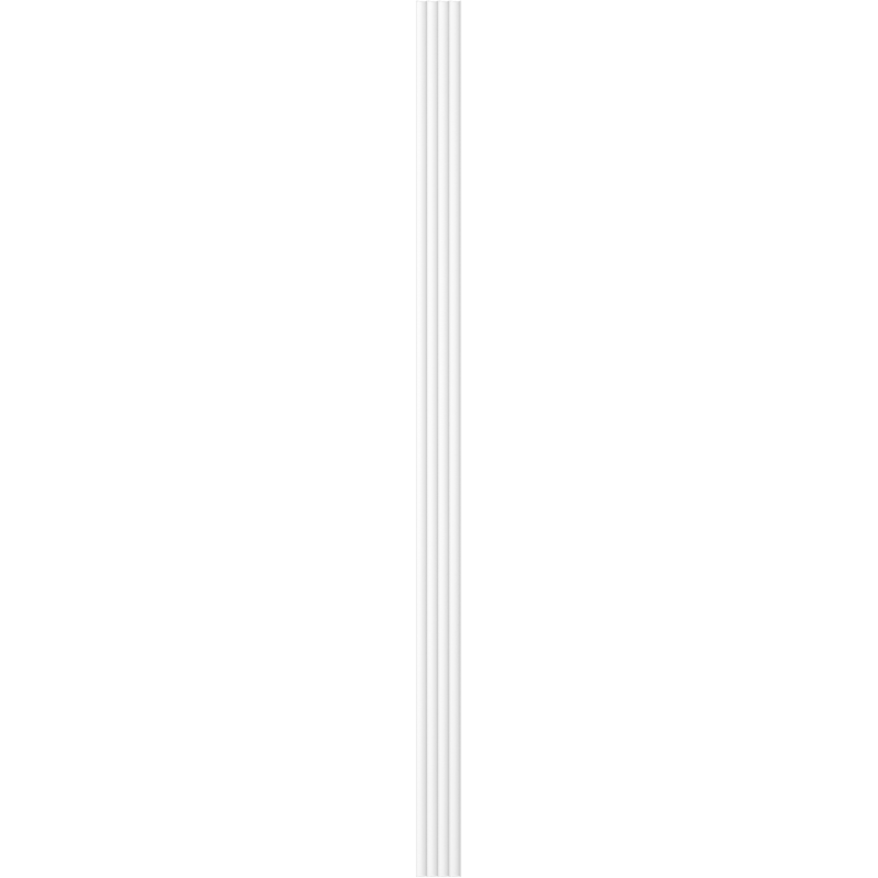 Mexen Strio 01 lamele ścienne ryflowane 280 x 14,5 cm (2szt), pure white - S120-280-01-322