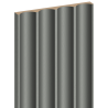 Mexen Strio 01 lamele ścienne ryflowane 280 x 14,5 cm (2szt), metal graphite - S120-280-01-350