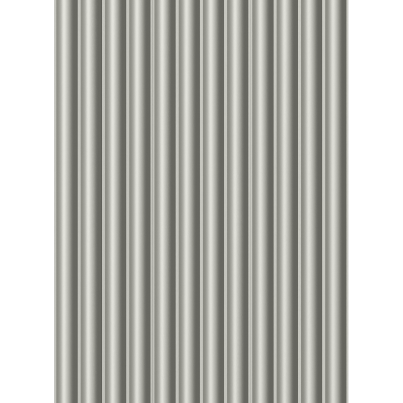 Mexen Strio 01 lamele ścienne ryflowane 280 x 14,5 cm (2szt), metal nickel - S120-280-01-351