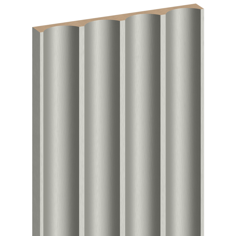 Mexen Strio 01 lamele ścienne ryflowane 280 x 14,5 cm (2szt), metal nickel - S120-280-01-351