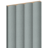 Mexen Strio 01 lamele ścienne ryflowane 280 x 14,5 cm (2szt), len szałwiowy błękit - S120-280-01-360
