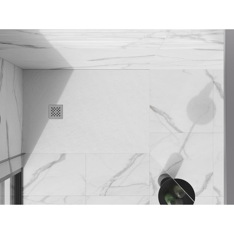 Mexen Stone+ maskownica do brodzika, inox - 44910001