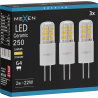 Mexen Oris 3x żarówka LED G4, 2W, Ciepła - 3000K, 250 lm - L115-G4-0230-02x03