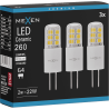 Mexen Oris 3x żarówka LED G4, 2W, Neutralna - 4000K, 260 lm - L115-G4-0240-02x03