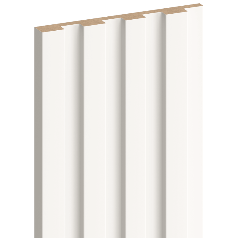 Mexen Strio 03 lamele ścienne ryflowane 280 x 14,5 cm (2szt), biały - S120-280-03-301