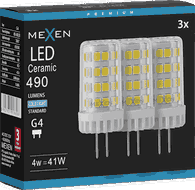 Mexen Oris 3x żarówka LED G4, 4W, Zimna - 6500K, 490 lm - L115-G4-0465-01x03