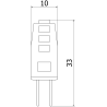 Mexen Oris 6x żarówka LED G4, 1,5W, Zimna - 6500K, 190 lm - L115-G4-0165-01x06