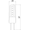 Mexen Oris 6x żarówka LED G4, 1,7W, Zimna - 6500K, 210 lm - L115-G4-0165-02x06