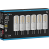 Mexen Oris 6x żarówka LED G4, 3W, Ciepła - 3000K, 360 lm - L115-G4-0330-01x06