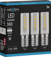 Mexen Aura 3x żarówka LED E14, 3,5W, Neutralna - 4000K, 380 lm - L121-E14-0340-01x03