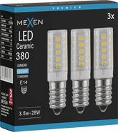 Mexen Aura 3x żarówka LED E14, 3,5W, Zimna - 6500K, 380 lm - L121-E14-0365-01x03