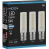 Mexen Aura 3x żarówka LED E14, 4,8W, Zimna - 6500K, 540 lm - L121-E14-0565-01x03