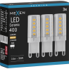 Mexen Aura 3x żarówka LED G9, 3,5W, Ciepła - 3000K, 400 lm - L121-G9-0330-01x03