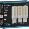 Mexen Aura 3x żarówka LED G9, 4,8W, Neutralna - 4000K, 610 lm - L121-G9-0540-01x03