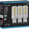 Mexen Aura 3x żarówka LED G9, 4,8W, Zimna - 6500K, 610 lm - L121-G9-0565-01x03