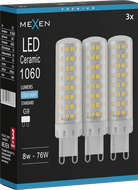 Mexen Aura 3x żarówka LED G9, 8W, Zimna - 6500K, 1060 lm - L121-G9-0865-01x03