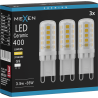 Mexen Aura 3x żarówka LED ściemnialna G9, 3,5W, Ciepła - 3000K, 400 lm - L122-G9-0330-01x03