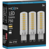 Mexen Aura 3x żarówka LED ściemnialna G9, 6W, Ciepła - 3000K, 750 lm - L122-G9-0630-01x03