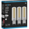 Mexen Aura 3x żarówka LED ściemnialna G9, 6W, Neutralna - 4000K, 780 lm - L122-G9-0640-01x03