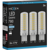 Mexen Aura 3x żarówka LED ściemnialna G9, 6W, Zimna - 6500K, 780 lm - L122-G9-0665-01x03