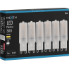 Mexen Aura 6x żarówka LED G9, 3W, Ciepła - 3000K, 300 lm - L120-G9-0330-01x06