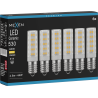 Mexen Aura 6x żarówka LED E14, 4,8W, Ciepła - 3000K, 530 lm - L121-E14-0530-01x06