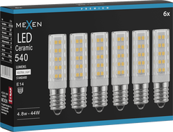 Mexen Aura 6x żarówka LED E14, 4,8W, Neutralna - 4000K, 540 lm - L121-E14-0540-01x06