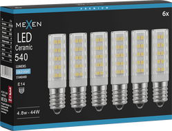 Mexen Aura 6x żarówka LED E14, 4,8W, Zimna - 6500K, 540 lm - L121-E14-0565-01x06