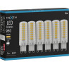 Mexen Aura 6x żarówka LED G9, 7W, Ciepła - 3000K, 950 lm - L121-G9-0730-01x06