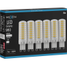 Mexen Aura 6x żarówka LED G9, 7W, Neutralna - 4000K, 980 lm - L121-G9-0740-01x06