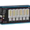 Mexen Aura 6x żarówka LED ściemnialna G9, 5W, Ciepła - 3000K, 500 lm - L122-G9-0530-01x06
