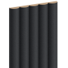 Mexen Strio 02 lamele ścienne ryflowane 280 x 14,5 cm (2szt), czarny galaxy - S120-280-02-370