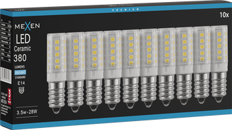 Mexen Aura 10x żarówka LED E14, 3,5W, Zimna - 6500K, 380 lm - L121-E14-0365-01x10