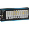 Mexen Aura 10x żarówka LED ściemnialna G9, 5W, Ciepła - 3000K, 500 lm - L122-G9-0530-01x10