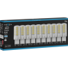 Mexen Aura 10x żarówka LED ściemnialna G9, 5W, Zimna - 6500K, 520 lm - L122-G9-0565-01x10