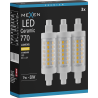 Mexen Vega 3x żarówka LED ściemnialna R7S, 7W, Ciepła - 3000K, 770 lm - L125-R7S-0730-01x03