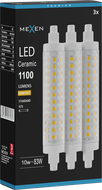 Mexen Vega 3x żarówka LED ściemnialna R7S, 10W, Ciepła - 3000K, 1100 lm - L125-R7S-1030-02x03