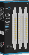 Mexen Vega 3x żarówka LED R7S, 10W, Zimna - 6500K, 1220 lm - L126-R7S-1065-02x03